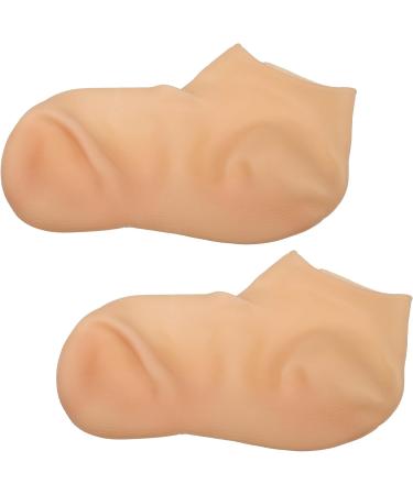 VOCOSTE 1 Pair Moisturizing Gel Socks Cracked Foot Care Protector Ankle Silicone Socks Beige L Size - Buy Online on GoSupps.com