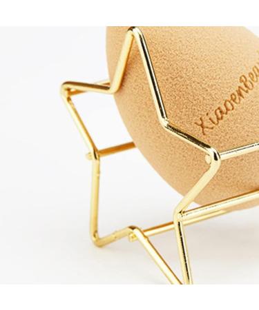 Metal Star Sponge Holder Cosmetic Puff Display Stand Powder Puff Drying Holder Storage Bracket Make Up Puff Holder Beauty Tools Rose Golden Nice Drying Stand Storage Egg Powder Puff Display Stand - Buy Online on GoSupps.com