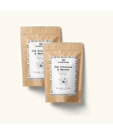 Natural Mande Natural Mand Hibiscus & Mint Tea 100 Natural 20 bags