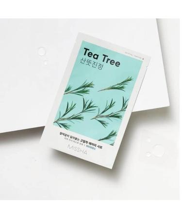 MISSHA Airy Fit Sheet Mask (Tea Tree) - Hydrating Face Mask for Oily Skin 19 ml | International Shipping Available - Buy Online on GoSupps.com