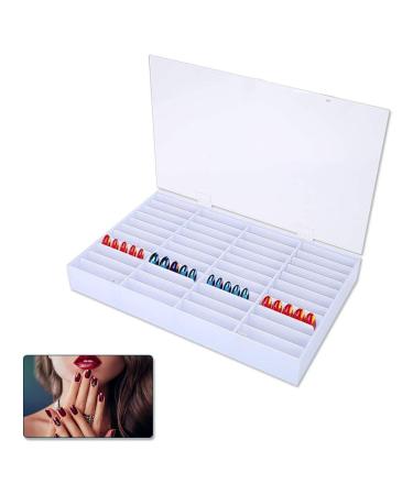 Nail Tips Storage Box - Empty Transparent Container for Nail Art & Decoration | Ideal for Salon Display - Buy Online on GoSupps.com