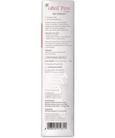Brinton Obril First Cream 20 g - Buy Online on GoSupps.com