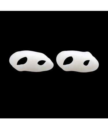 Ruilogod White Silicone Dual Rings Little Toe Separator Stretcher Comfort & Relief for Happy Feet | International Shipping Available - Buy Online on GoSupps.com