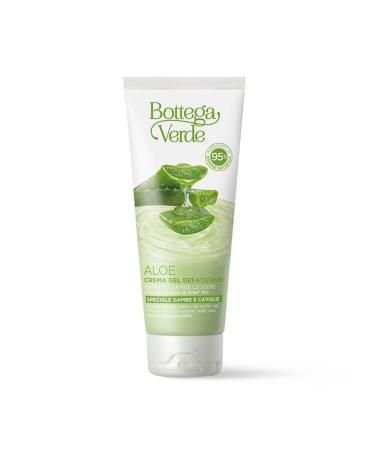 Bottega Verde Bottega Verde - Aloe Fatigue-Relieving Gel Cream for Legs and Ankles 100 ml with 30% Organic Aloe Juice Frescolat and Centella Moisturizing Refreshing Light Legs Effect Vegan Formula