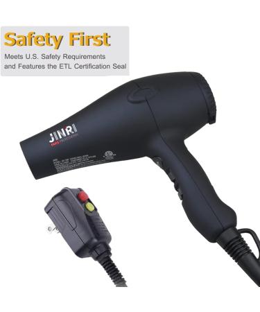 1875w Hair Dryer Lightweight and Quiet Ionic Blow Dryer with Diffuser Concentrator Professional DC Motor for Salon 2 Speed and 3 Heat Settings Dark Blue - Buy Online on GoSupps.com