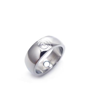 Magnettring Feng Shui Energy Fortune with a neodymm Magnet Energy Piral Promotion of Success and Wealth Magnetschmuck-4you Magnetring 2122