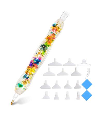 Handmade Resin Diamond Painting Pen Tools 15Diamond Art Pen Placers and  5Clays Diamond Painting Drill Pen Stylus Gem Rhinestone Picker Tool Nail  Art Embroidery Decoration Mosaic Making Candy Pink CandyPink