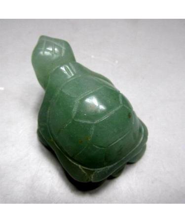 2"/45g Green Turtle Handmade Stone Carving - Crystals and Stones Specimen Home Decor feng Shui Home Goods - Buy Online on GoSupps.com