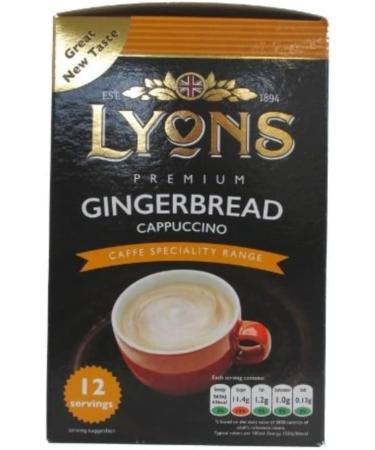 Lyons Premium Instant Coffee Bag Sachets + FabFinds Assorted Gift Mug (Gingerbread Cappuccino 4X 12Sachets) 1 720.0 gram - Buy Online on GoSupps.com