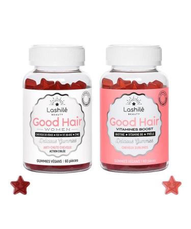Lashilé Beauty - Food supplements - Hair and hair set for women - 30-day cure - Made in France - Biotin - Iron, Zinc, MSM, Vitamin B6, Vitamin B12