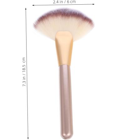 POPETPOP 2 Sets Makeup Brush Woman Setting Powder Applicator Highlighter Brush Face Makeup Brush Applicator Face Wash Brush Sector Applicator Brush Corrugated Silk Nylon Wool - Buy Online on GoSupps.com