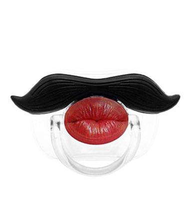Vincent Bart Schnuller Orthodontic Mustache Pacifier for Toddlers | Soft Silicone Baby Pacifier - Safe & Unisex - Buy Online on GoSupps.com