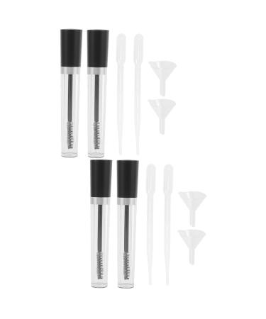 Didiseaon 4 Sets DIY Empty Mascara Tube Lash DIY Kits Empty Mascara Bottle Travel Bottle Plastic Mini Suite