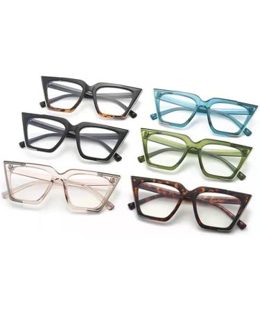 Vintage Retro Oversized Cat Eye Blue Light Glasses for Women - Stylish Computer Eyewear - Buy Online on GoSupps.com