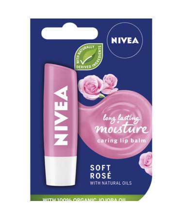 Nivea Lip Soft Rose Blister Pack - Pack of 3 | Moisturizing Lip Balm Set - Buy Online on GoSupps.com