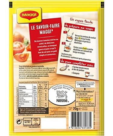  Epicerie sal e MAGGI - Tomato Vermicelli Stock Cubes 70g - Pack of 4 - Sold in Packs - Buy Online on GoSupps.com