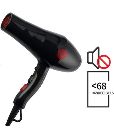 Travel Hair Dryer 1800W Professional Ion Hair Dryer Salon Fast Hair Dryer 3 Heat Levels 2 Speeds Cold Air Hair Dryer - Buy Online on GoSupps.com