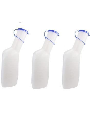 Urine bottle 1Ltr. for men set of 3 urine bottles urinal with lid