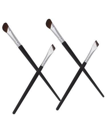 LALADEFIEE 4 Pcs Concealer Brush Nose Makeup Brush Eye Shadow Brush Eyeliner Applicator Tool Eye Makeup Wood