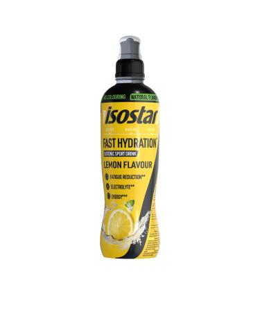 Isostar Fast Hydration Isotonic Drink for Sports Carbohydrates and Electrolytes - Lemon Flavor - Natural Flavor - No Coloring - 500 ml