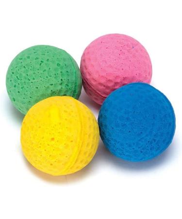 Boss Pet Scruff's Colorful Kitty Springy Foam Sponge Balls - 4 Pack, Multicolor - Buy Online on GoSupps.com