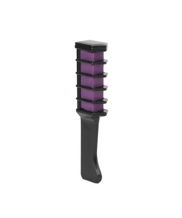 Qukaim Washable Hair Color Comb Hair Chalk Comb Portable Temporary Hair Color Washable Dye Easy Purple
