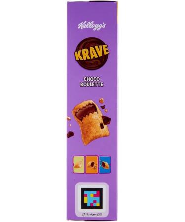 Kellogg's Krave Choco Roulette Cereals Wheat Oats and Rice Bundles with Milk Chocolate Filling 410g 1 Count - Buy Online on GoSupps.com