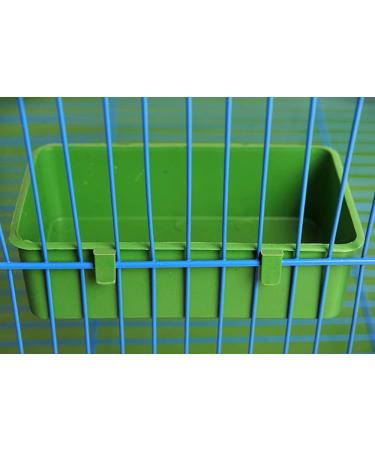 12 Pcs Bird Feeder Seed Food Cups Hanging Bowl for Parrot Parakeet Poultry - Green - Buy Online on GoSupps.com