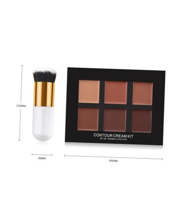 FRCOLOR 2pcs Camouflage Concealer Cream Kit | Highlighter & Color Correcting Makeup Palette for Flawless Contouring - International Shipping Available - Buy Online on GoSupps.com