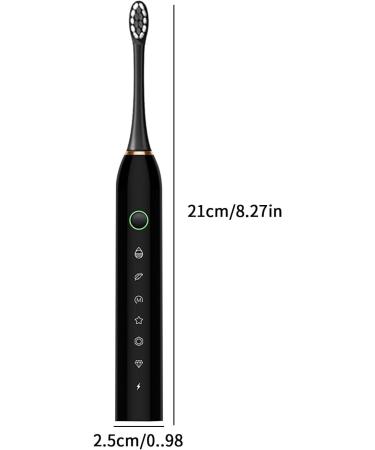 Best Electric Toothbrush for Adults - 6 Modes Smart Timer IPX7 4 Brush Heads - Long Lasting 15-Day Charge - Buy Online on GoSupps.com
