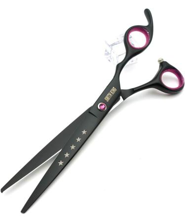 Smith King 7-Inch Dog Care Scissors Set - Straight Thinning Curved Chunker & Comb - 5-Piece Black & Purple for Professional Grooming - Buy Online on GoSupps.com
