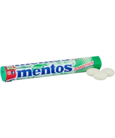 Mentos Rolls - Chewy Dragees Sweets (Spearmint 5 Pack) Delicious Tasty And Twisty Treat Gift Hamper For Birthday Christmas Sold By Kidzbuzz