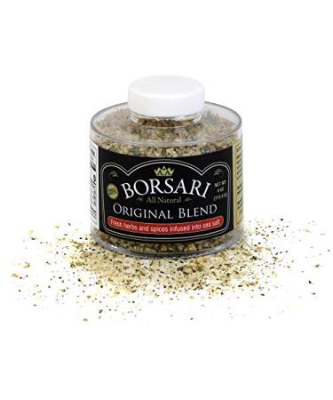 Borsari Original Seasoned Salt Blend - Gourmet Seasonings With Herbs and Spices - All Natural Seasoning for Cooking (Original 4 oz (Pack of 1)) 4 Ounce (Pack of 1)
