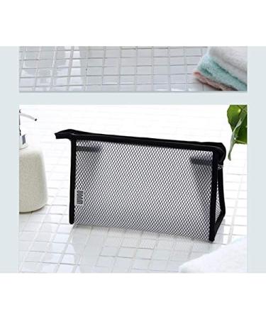 IKAAR Waterproof Transparent Cosmetic Bag | Small Toiletry Makeup Bag | PVC Zipper Pouch Black - Shop Internationally - Buy Online on GoSupps.com