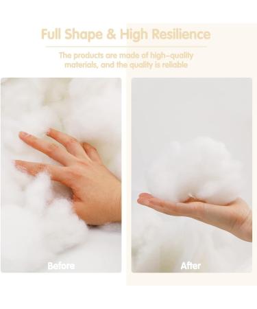 LUNARM 250g Polyester Fiber Fill - Premium White Soft Polyfill Stuffing for Home Decoration, DIY Crafts & Stuffed Toys - 8.82oz - Buy Online on GoSupps.com