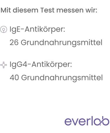 Everlab Food Reaction Test - IGE & IGG4 Screening for 40 Foods | Home Self-Test & Detailed Evaluation - Buy Online on GoSupps.com