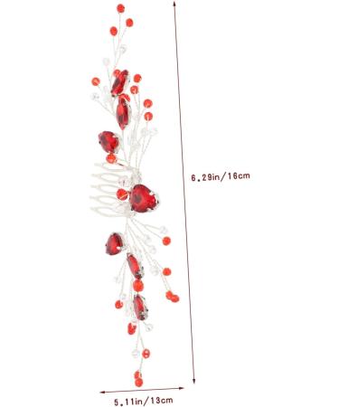 FRCOLOR Hair Comb Girl Headpiece Wedding Hair Accessories Hairpin Rhinestone Clips for Hair Bridal Hair Pin Hair Accessories for Women Decorative Hair Clips Bridal Headpiece Metal - Buy Online on GoSupps.com