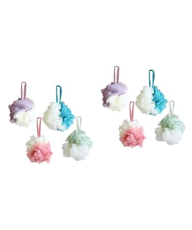 2pcs Mesh Pouf Large Bath Ball Mesh Sponge Shower Ball 1 Count (Pack of 1)
