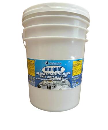 Ato Quat | Disinfectant for Hard Surfaces | Highly Concentrated | Mold Control | Hard surfaces Sanitizer | Hospital Grade | No Rinse | 20 Litres 2 l (Pack of 1)