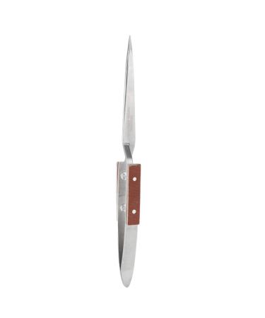 Electronics Tweezers Kit Tweezer Comfortable Secure Grip Stainless Steel Curved Tweezer for Electronics Sodlering Jewelry Craft Laboratory Work Hobby(Straight mouth)