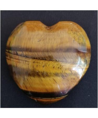 Crystal 1 Piece of 57-60 mm Natural Gemstone Quartz Crystal Heart Stone and Tiger Eye Specimen Carved Heart Suitable for Home Office Decoration ERTEYIN - Buy Online on GoSupps.com