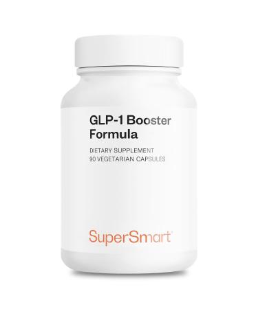 Supersmart GLP-1 Booster Formula - Advanced Metabolic Balance Complex with Metabolaid, Green Tea EGCG, Berberine 97%, Chromium | Gluten Free & Vegan - 90 Vegetarian Capsules
