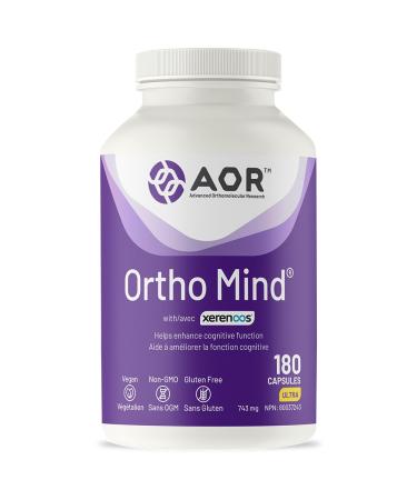 AOR - Ortho Mind 180 Capsules - Helps Enhance Cognitive Health Reduce Mental Fatigue Memory and Focus Supplement for Adults - Vitamins for Brain Health and Memory - Antioxidant Supplement