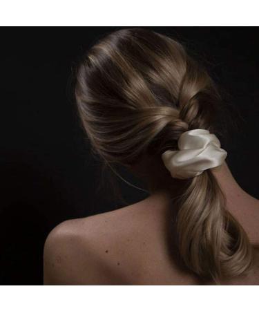 THXSILK Emerald Green Hair Silk Scrunchies - Elastic Hair Bands & Accessories for Women - Perfect Ponytail Ties - Buy Online on GoSupps.com