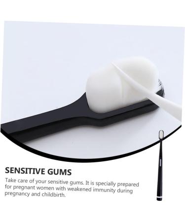 KOMBIUDA Manual Toothbrush - 4 Pack Wangan Hair Cleaning Brush for Pregnant Women - Soft Silicone Toothbrush for Gentle Care - Buy Online on GoSupps.com
