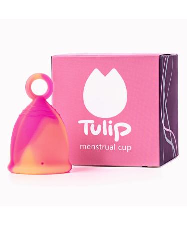 Menstrual Cup with Ring Easy Removal - Sustainable Tampon and Pad Alternative - Soft Flexible No Leak 12 Hr Protection 100% Medical Grade Silicone - Reusable - (Small)(Pink) 1 1.0 Count Pink Small - Buy Online on GoSupps.com