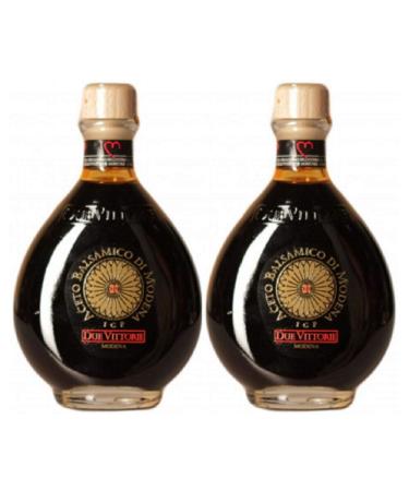 Due Vittorie Two Victories Balsamic Vinegar of Modena PGI Gold (2 x 250 ml)