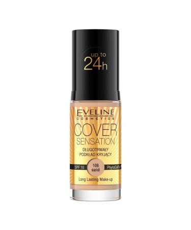 EVELINE COSMETICS Eveline Cover Sensation Fond de teint 108 sable 30 ml c9
