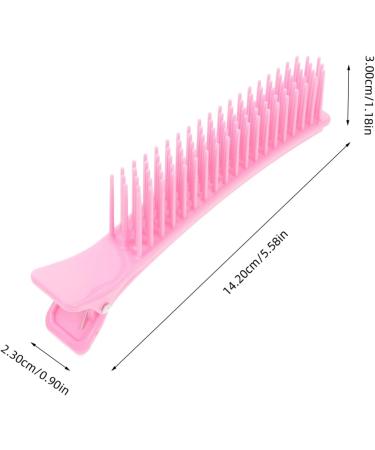 FRCOLOR Hair Salon Clip Salon Clips Nonslip Hair Clips Hair Styling Tools Haircut Clips Styling Hair Clips Hairdressing Hairpin Parting Comb Clips Grip Clips for Hair Sectioning Bill Clips 14.20X3.00X2.30CM Pink - Buy Online on GoSupps.com