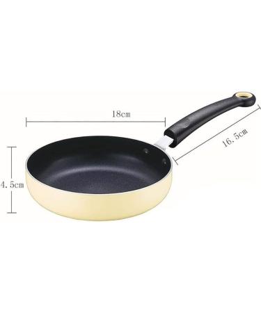 Pan 18cm Frying Pan Non-Stick Egg Dumplings Pan Fried Egg Pan Small Pan Gas Only Nonstick Metal Utensil Saucepan Safe Frying Pan Yellow 18cm Frying Pan Interesting - Buy Online on GoSupps.com